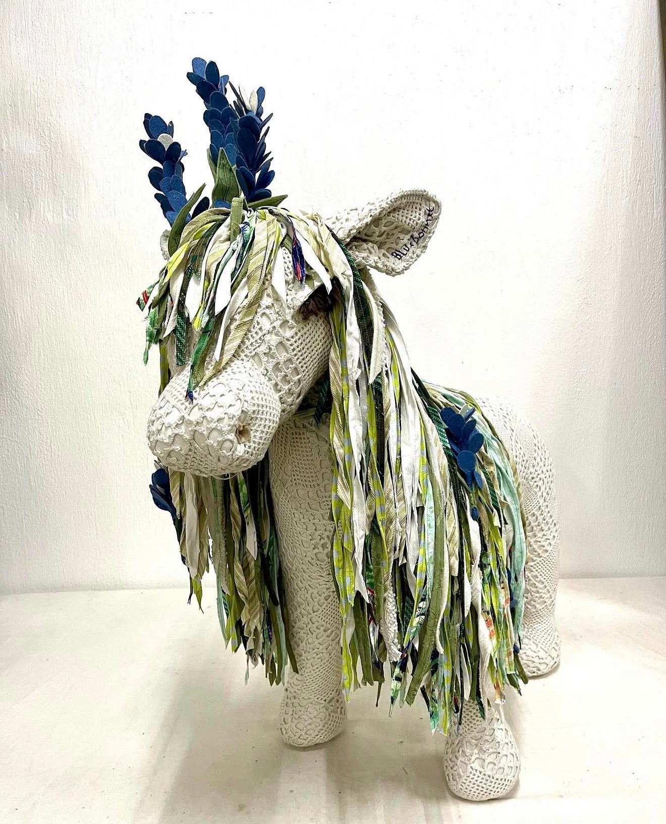 Horse Bench - Bluebonnet
