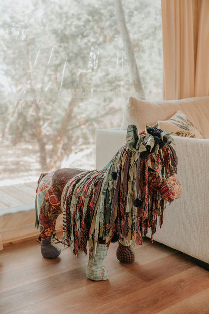Horse Bench - Blue Mist
