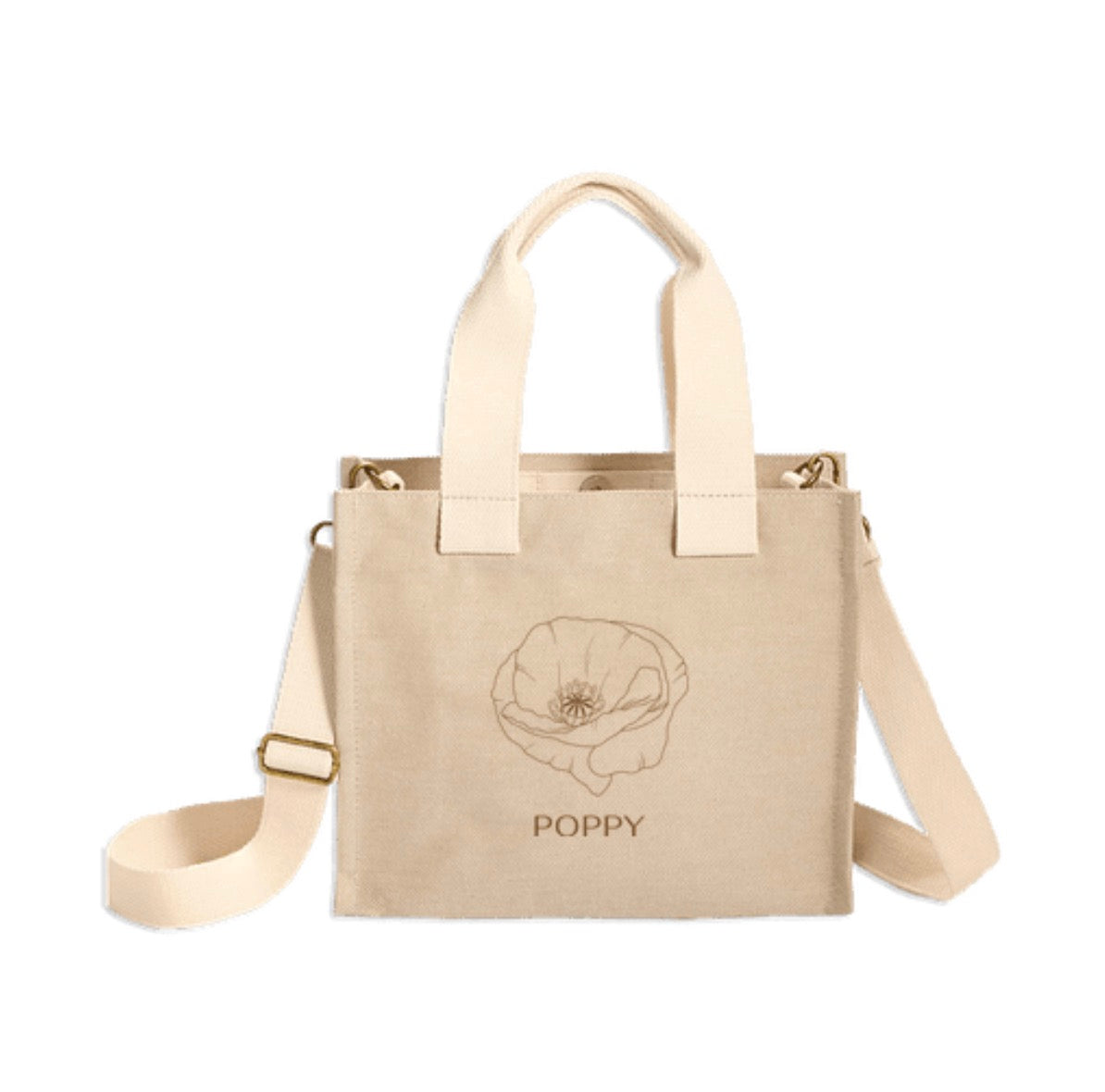 Canvas Tote Bag Small - Poppy