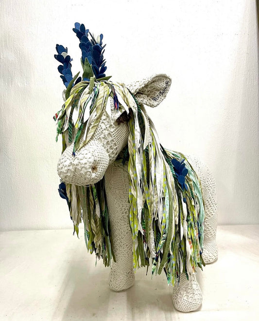 Horse Bench - Bluebonnet